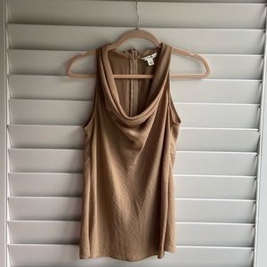 banana republic sleeveless cowl neck blouse